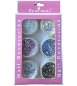 Nail Decoracion Purpurina