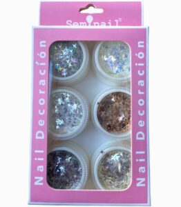 Nail Decoracion Purpurina