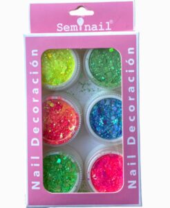 Nail Decoracion Purpurina