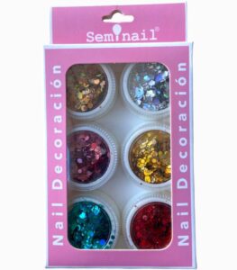 Nail Decoracion Purpurina