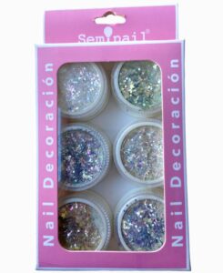 Nail Decoracion Purpurina