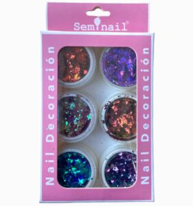 Nail Decoracion Purpurina