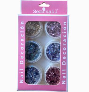 Nail Decoracion Purpurina