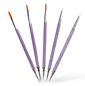 Set de 5 pinceles con punzones